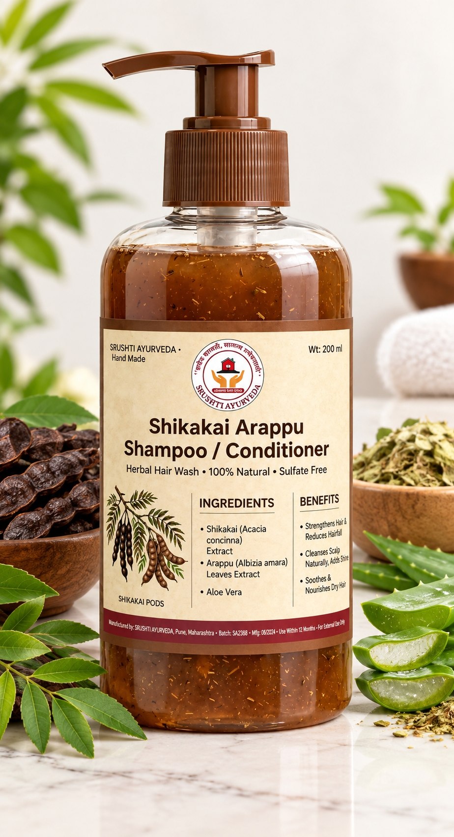 Shikakai Arappu Shampoo & Conditioner
