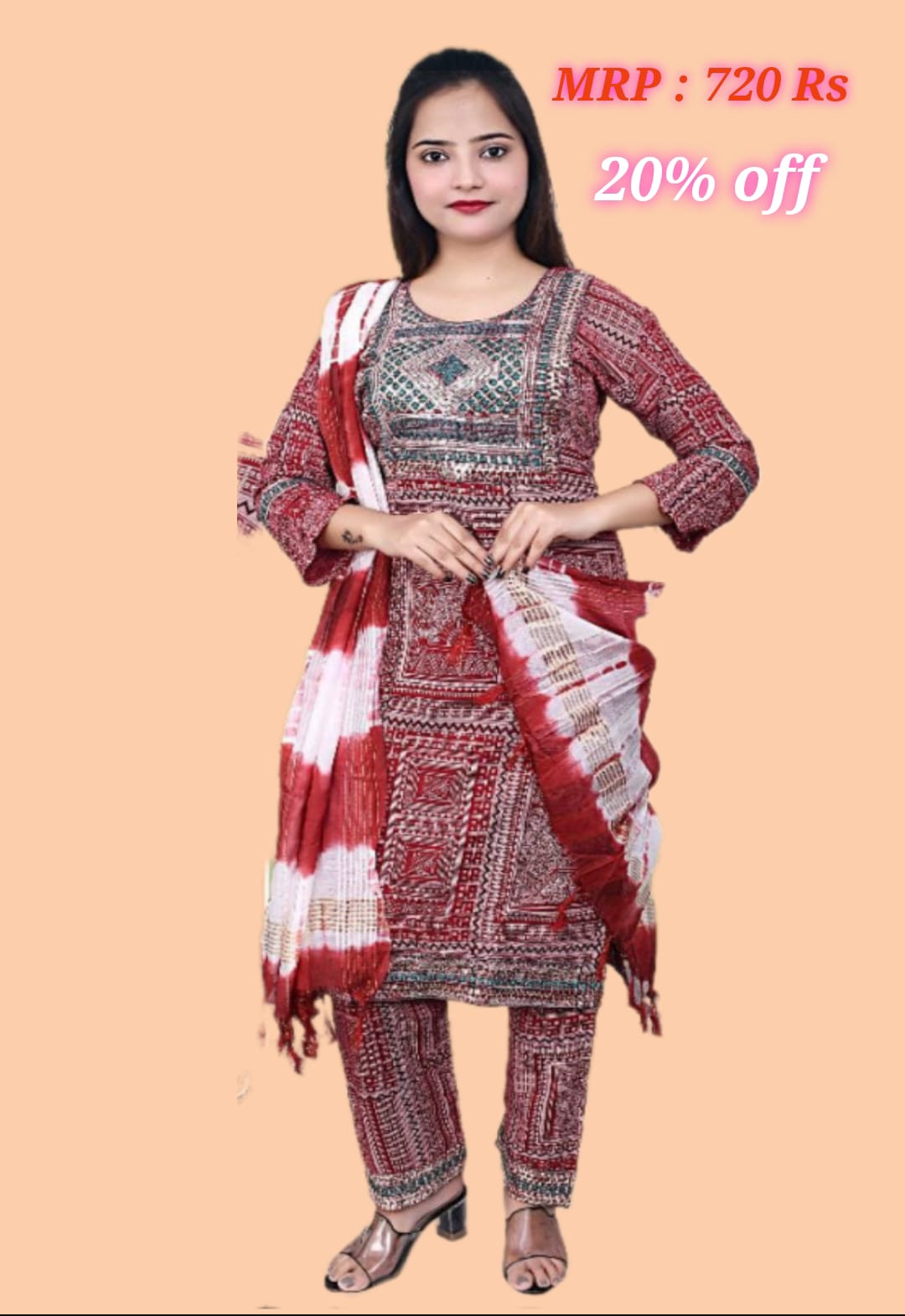 women kurti 3 psc size XL / XXL feature image 3