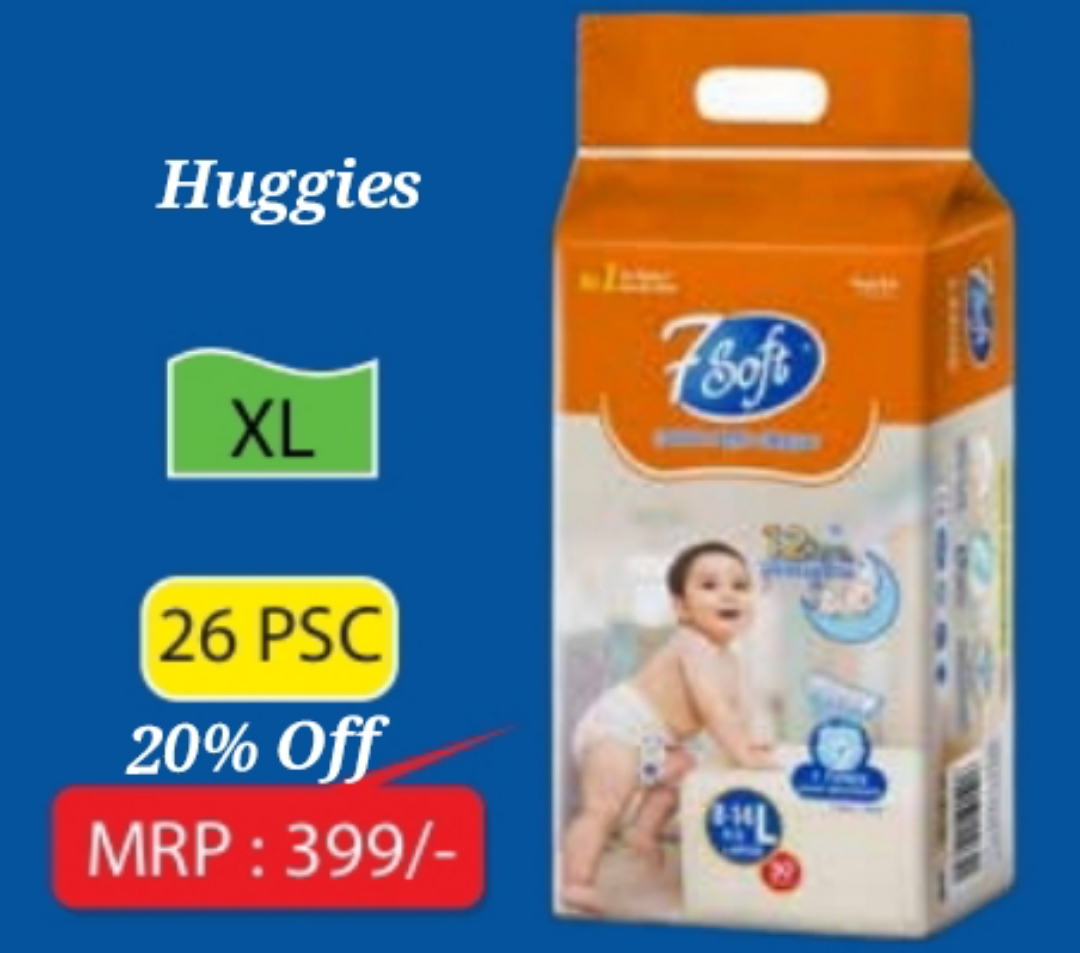 Huggies 7soft XL 26 psc